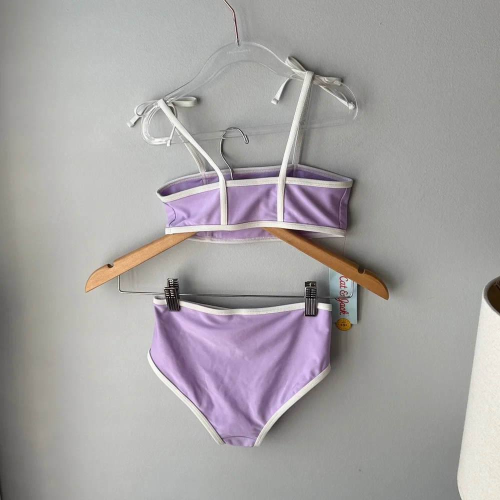 Cat & Jack Purple Kids‎ Bikini Swimsuit NWT